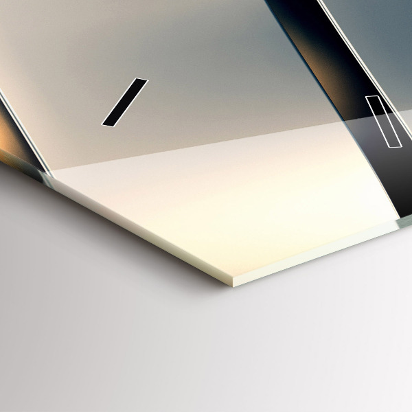 Vertical wall clock Silver pattern