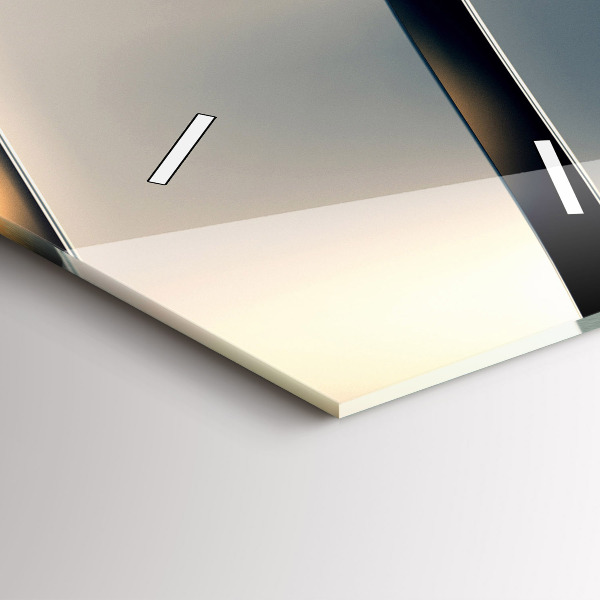 Vertical wall clock Silver pattern