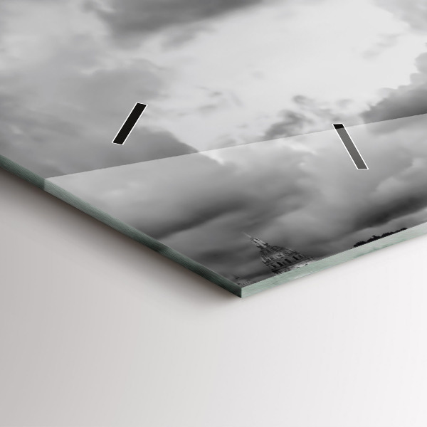 Horizontal wall clock Effel Tower Paris