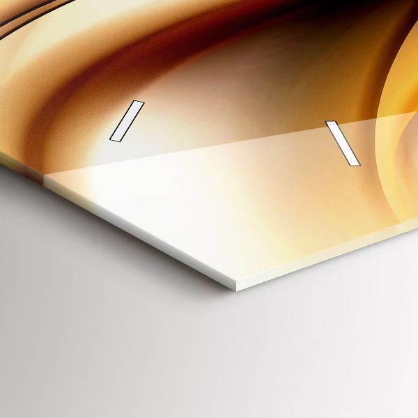 Horizontal wall clock Abstract wave