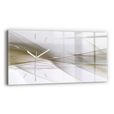 Horizontal wall clock Bright abstraction