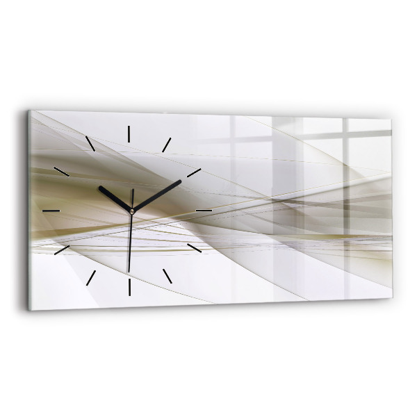 Horizontal wall clock Bright abstraction