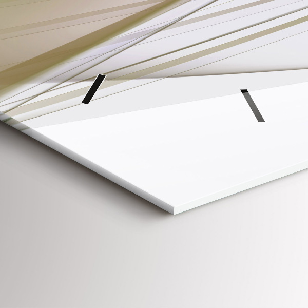 Horizontal wall clock Bright abstraction