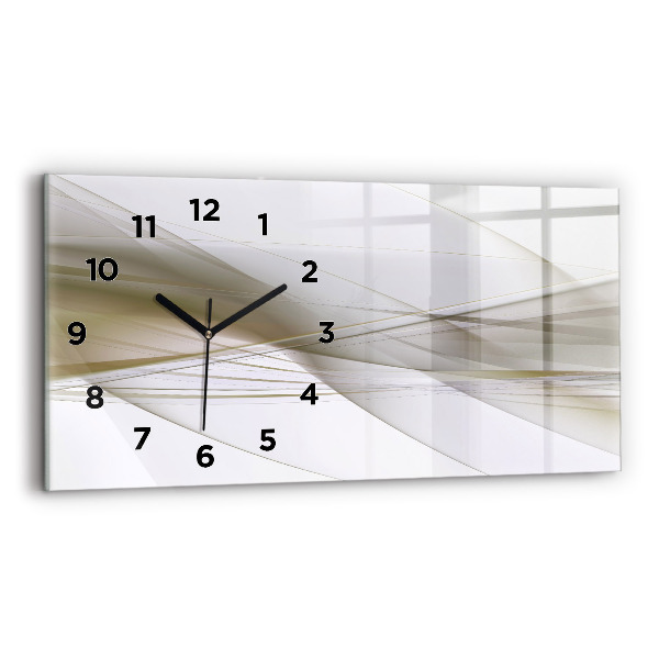 Horizontal wall clock Bright abstraction