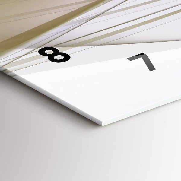 Horizontal wall clock Bright abstraction