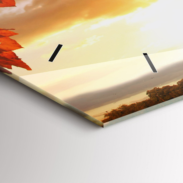 Horizontal wall clock Eiffel Tower