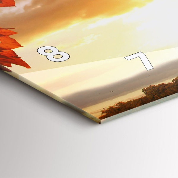 Horizontal wall clock Eiffel Tower