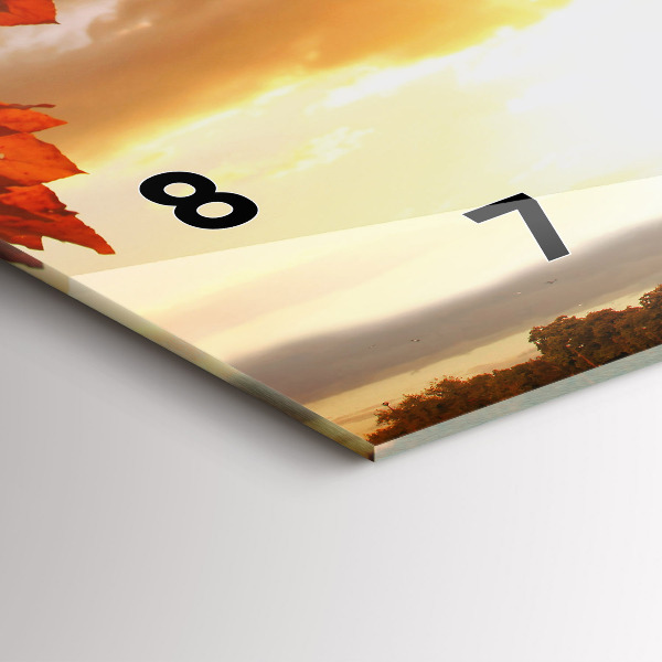 Horizontal wall clock Eiffel Tower