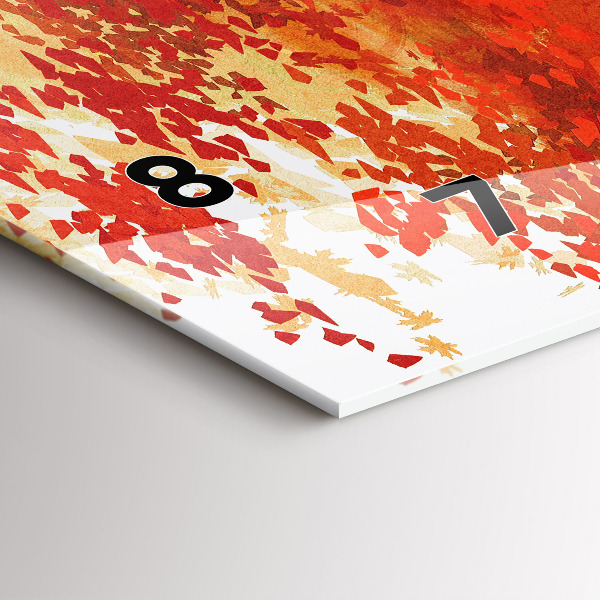 Horizontal wall clock Bride in autumn