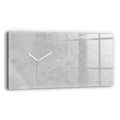 Horizontal wall clock Stone wall