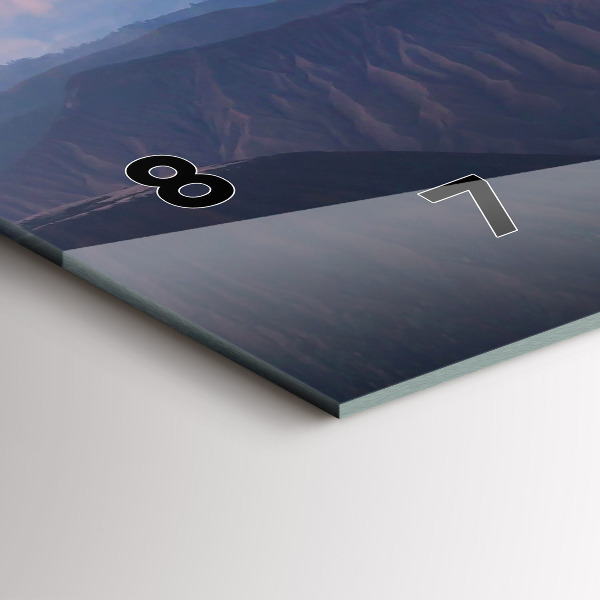 Horizontal wall clock Beautiful Landscape