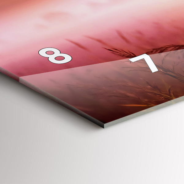 Horizontal wall clock Foggy morning