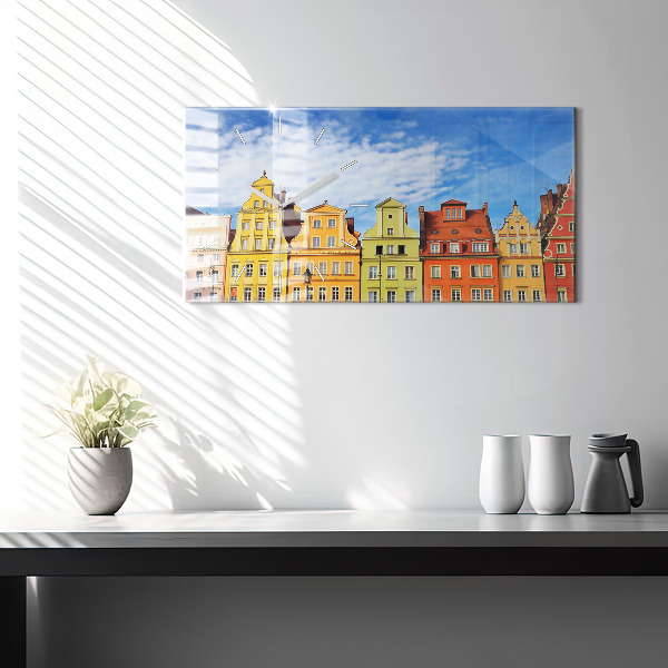 Horizontal wall clock Wroclaw - Old Town