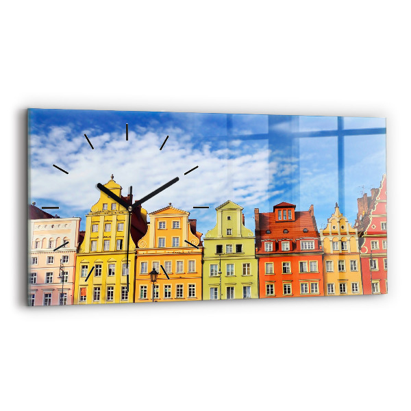 Horizontal wall clock Wroclaw - Old Town