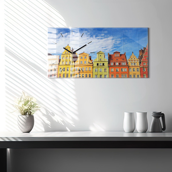 Horizontal wall clock Wroclaw - Old Town