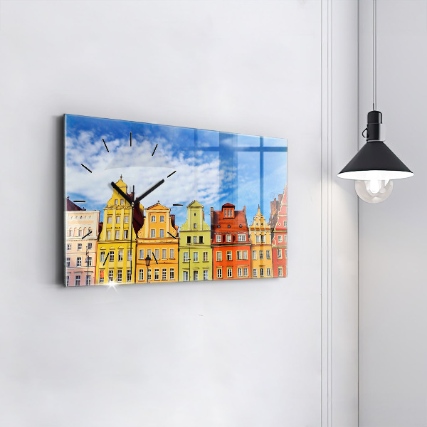 Horizontal wall clock Wroclaw - Old Town