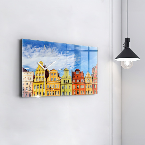 Horizontal wall clock Wroclaw - Old Town