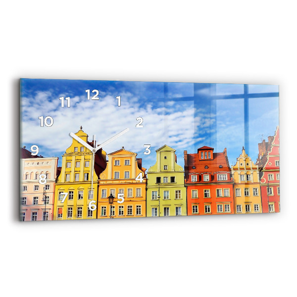 Horizontal wall clock Wroclaw - Old Town