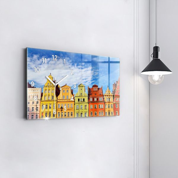 Horizontal wall clock Wroclaw - Old Town