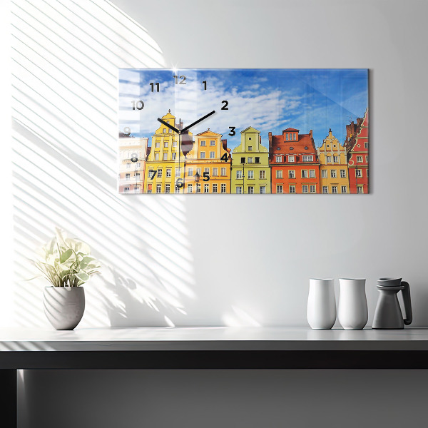 Horizontal wall clock Wroclaw - Old Town