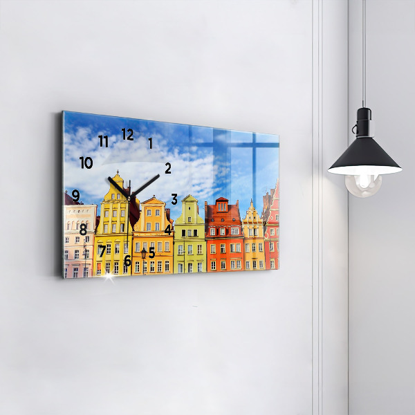 Horizontal wall clock Wroclaw - Old Town