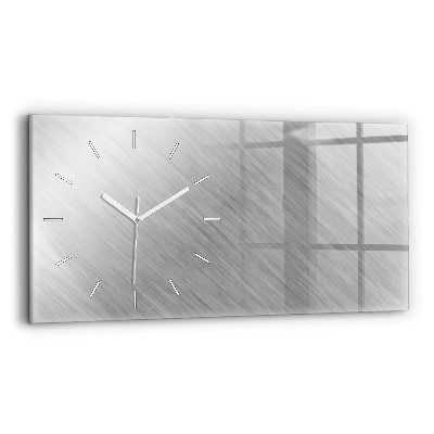 Horizontal wall clock Metal wall