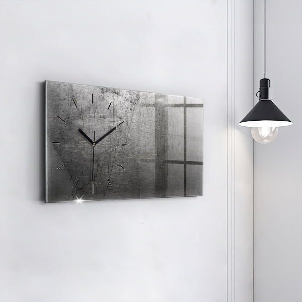 Horizontal wall clock Metal wall