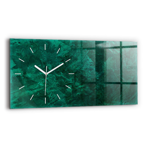 Horizontal wall clock Emerald wall