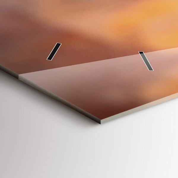 Horizontal wall clock A glass of wine