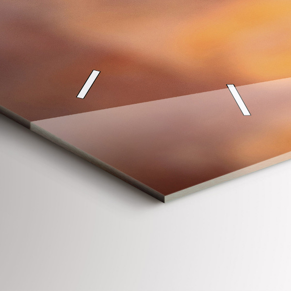 Horizontal wall clock A glass of wine