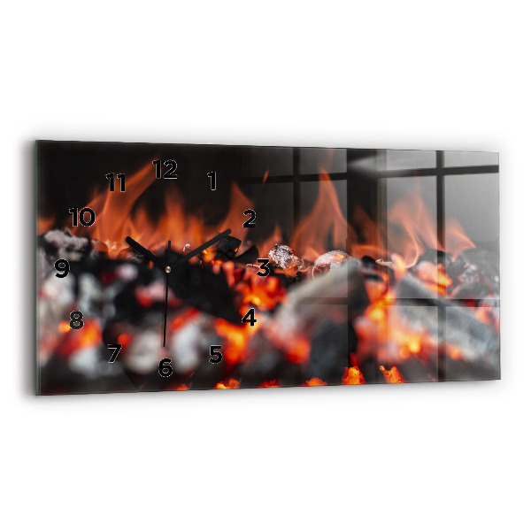 Horizontal wall clock Grate
