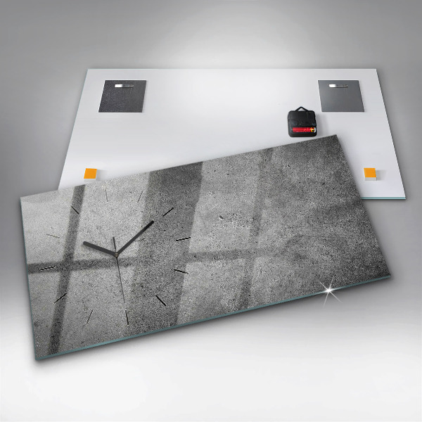Horizontal wall clock Industrial wall