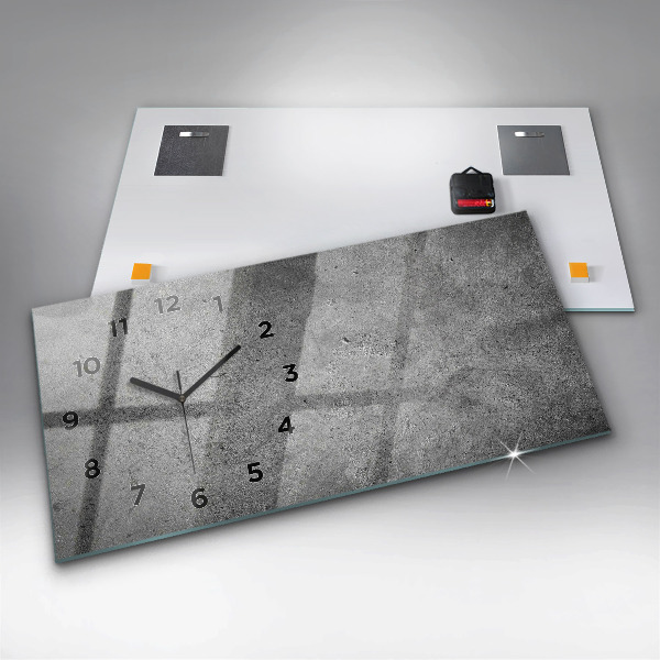 Horizontal wall clock Industrial wall