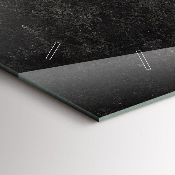 Horizontal wall clock Heart of peppers