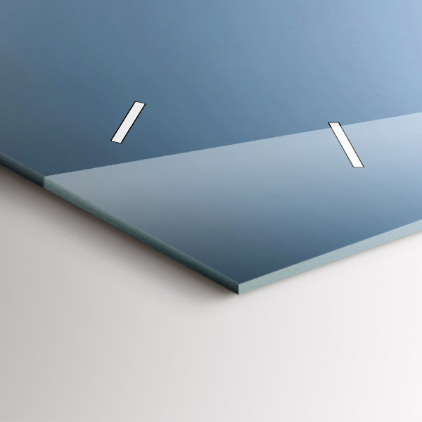 Horizontal wall clock Glass of wine