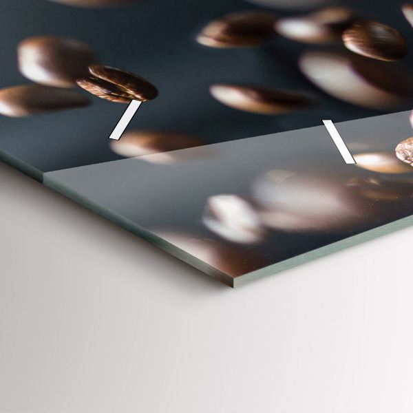 Horizontal wall clock Coffee beans