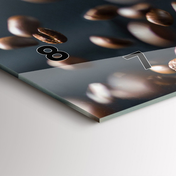 Horizontal wall clock Coffee beans