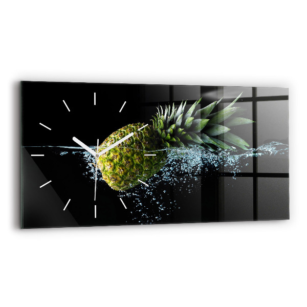 Horizontal wall clock Pineapple