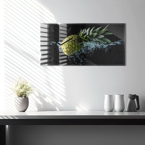 Horizontal wall clock Pineapple