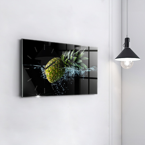 Horizontal wall clock Pineapple