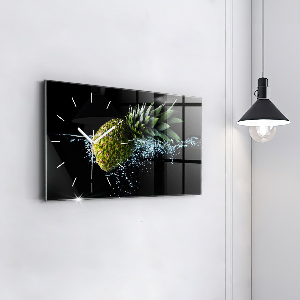 Horizontal wall clock Pineapple