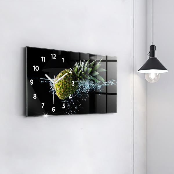 Horizontal wall clock Pineapple