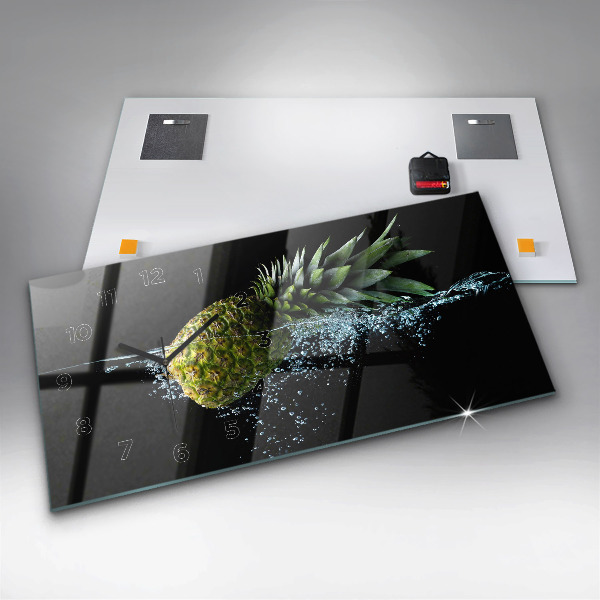 Horizontal wall clock Pineapple