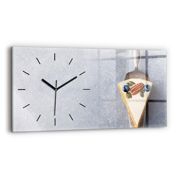Horizontal wall clock A piece of cake