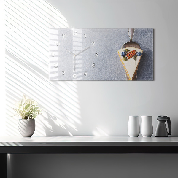 Horizontal wall clock A piece of cake