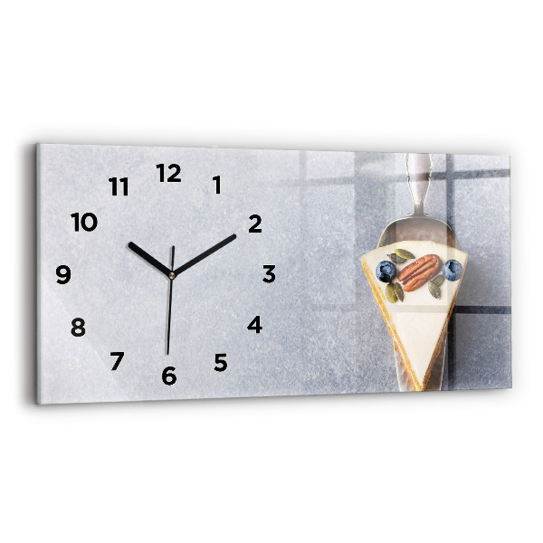 Horizontal wall clock A piece of cake
