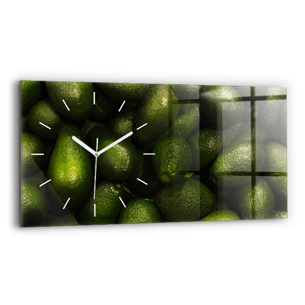 Horizontal wall clock Avocado