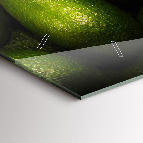 Horizontal wall clock Avocado