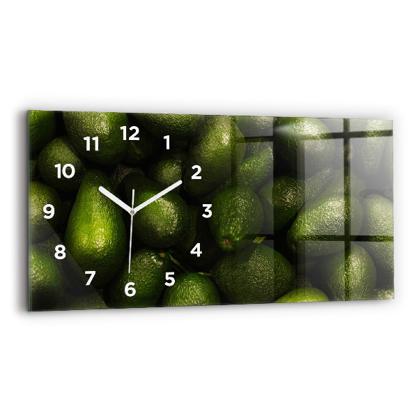 Horizontal wall clock Avocado