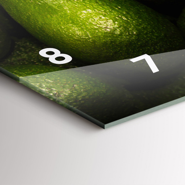 Horizontal wall clock Avocado
